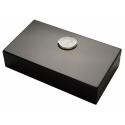 GERMANUS Humidor Reisehumidor Mini hochglanz schwarz