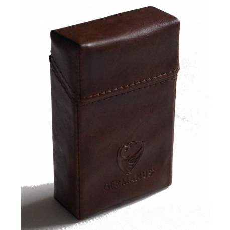 GERMANUS Cigarette Packaging Box - Leather Free - Tan