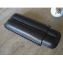 GERMANUS Leather Cigar Case from genuine Leather for 2 cigars