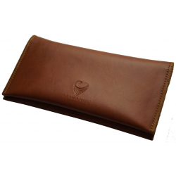 GERMANUS Tobacco Pouch - Leather Free, vegan, vegetarian - Made in EU - Fuscus, brown