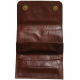 GERMANUS Tobacco Pouch - Leather Free, vegan, vegetarian - Made in EU - Pocket Atrobrunus, brown