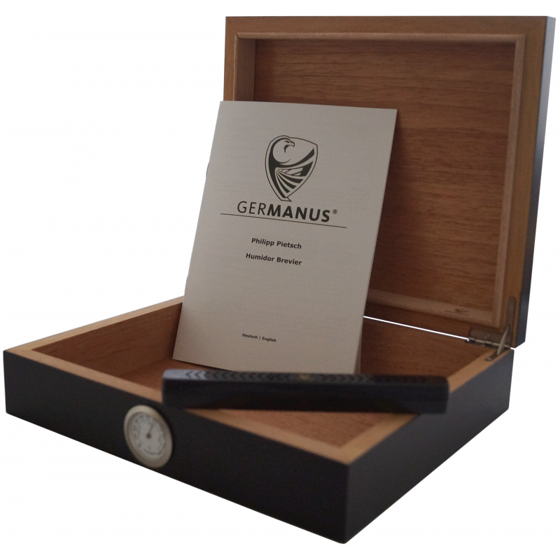 GERMANUS Cigar Humidor "Movella" in Black