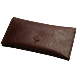 GERMANUS Tobacco Pouch - Leather Free, vegan, vegetarian - Made in EU - Pocket Skobrunus, brown