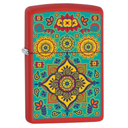 Zippo Lighter - Lotus Ornament