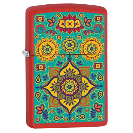 Zippo Lighter - Lotus Ornament