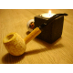 Original Missouri Quality Corncob Pipe - Shape: Apple, Bent