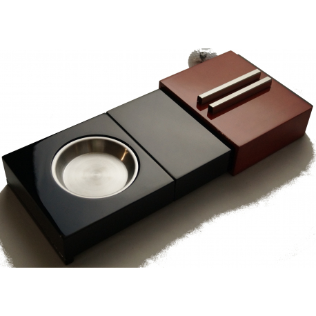 GERMANUS Cigar Humidor Set with Ashtray and Cigar Holder