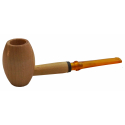 Original Missouri Quality Corncob Wood Pipe - Shape: Egg, Straight