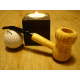 Original Missouri Quality Corncob Pipe - Shape: Curl, Bent