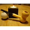 Original Missouri Quality Corncob Pipe - Curl, Straight