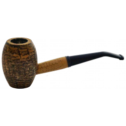 Original Missouri Quality Corncob Pipe - Shape: Dark Egg, Bent