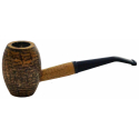 Original Missouri Quality Corncob Pipe - Shape: Dark Egg, Bent