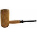 Original Missouri Qualitäts Corncob Pfeife - Shape: Mac Arthur Billiard - Glatt Kurz