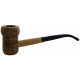 Original Missouri Quality Corncob Pipe - Shape: Dark Curl, Bent