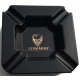 GERMANUS Porcelain Cigar Ashtray in Black Golden Design - Monument I