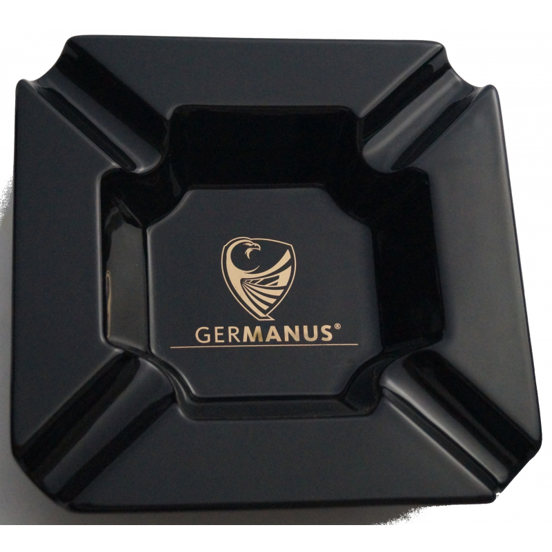 GERMANUS Rotatable Ashtray for Cigars Black