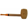 Original Missouri Qualitäts Corncob Pfeife - Shape: Feather Glatt, Billiard