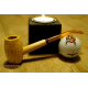 Original Missouri Quality Corncob Pipe - Shape: Tom Sawyer - Long Feather Smooth, Bent