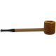 Original Missouri Qualitäts Corncob Pfeife - Shape: Boatman Glatt, Billiard