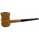 Original Missouri Qualitäts Corncob Pfeife - Shape: Curl, Filterlos, Billiard