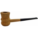 Original Missouri Qualitäts Corncob Pfeife - Shape: Curl, Filterlos, Billiard