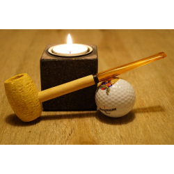 Original Missouri Quality Corncob Pipe - Shape: Long Feather Smooth, Billiard