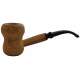 Original Missouri Quality Corncob Pipe - Shape: Curl, Bent