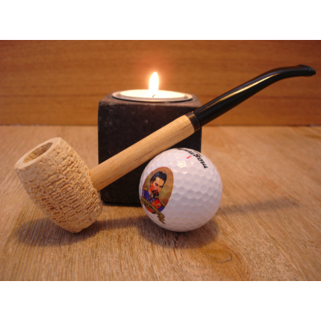 Original Missouri Quality Corncob Pipe - Shape: Long Feather Standard, Bent