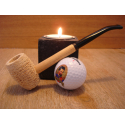 Original Missouri Quality Corncob Pipe - Shape: Long Feather Standard, Bent