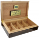 GERMANUS Licca Cigar Humidor with Digital Hygrometer and Metal Humidifier for ca 100 cigars