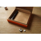 Beginner's Cigar Humidor in Orange Finish