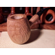 Custom modified Corncob Wood Pipe - Shape: Apple, Bent