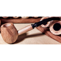 Custom modified Corncob Wood Pipe - Shape: Apple, Bent