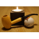 Original Missouri Quality Corncob Wood Pipe - Shape: Egg, Bent