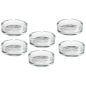 6 x GERMANUS Cigarette Ashtray made of Glass - Classic 3