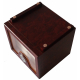 GERMANUS Cigar Humidor Cabinet: Cube basic, Brown