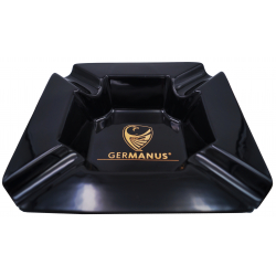 GERMANUS Porcelain Cigar Ashtray in Black Golden Design - Monument I