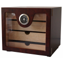 GERMANUS Cigar Humidor Cabinet: Cube basic, Brown