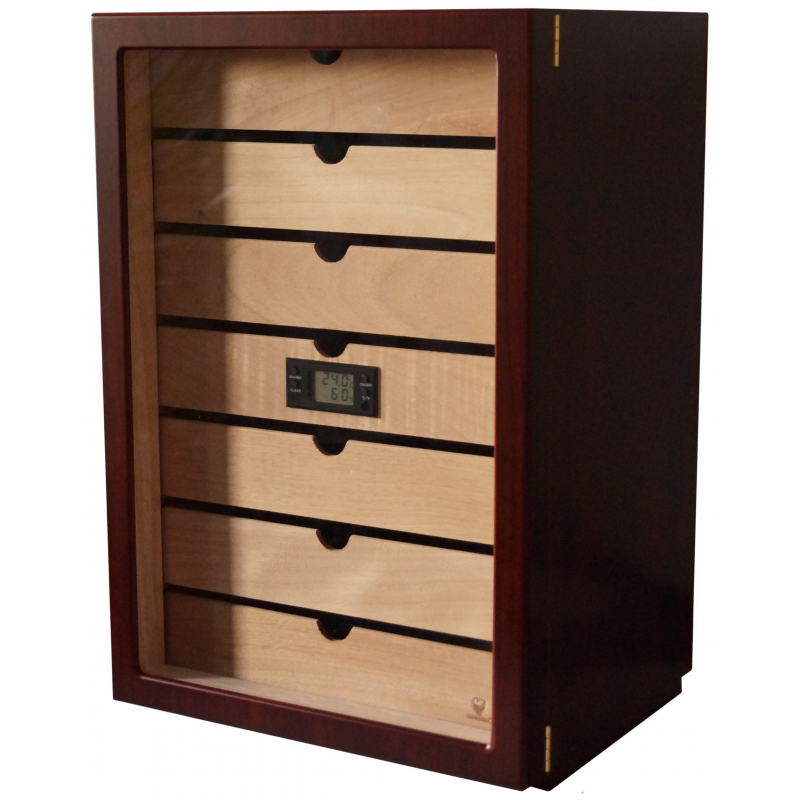 Ekstrem fattigdom venskab Tåre GERMANUS "Veter" Cigar Humidor with Hygrometer for ca 500 cigars