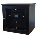 2nd Choice: GERMANUS ® Cigar Humidor Cabinet "Radix" for ca 200 cigars, Black