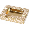 ANGELO Porcelain Cigar Ashtray - Zebra, Gold