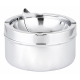 Ashtray with Foldable Tray in chrome