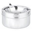Ashtray with Foldable Tray in chrome
