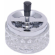 Ashtray with Rotatable Tray in Art Déco Style, transparent