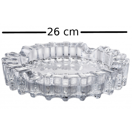 Solid Crystal CigarAshtray - made from sturdy glass