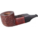 Talamona Reverse Calabash Pfeife, braun, rustiziert 1