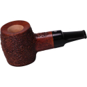 Talamona Reverse Calabash Pipe, brown, rustified 3