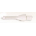 Corncob Pipe Stem Bit - Unfiltered - Short Design in White