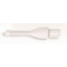 Corncob Pipe Stem Bit - Unfiltered - Short Design in White