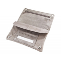 Unique LEATHER Tobacco Pouch - Model Leather 7 in Dust Grey Brown